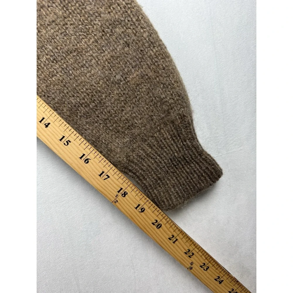VTG Oleg Cassini Icelandic Wool Sweater Men Brown Argyle Taiwan Preppy Y2K 90s